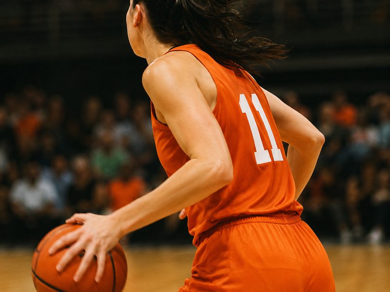 Photo shared in a text+ conversation showing UConn women's basketball